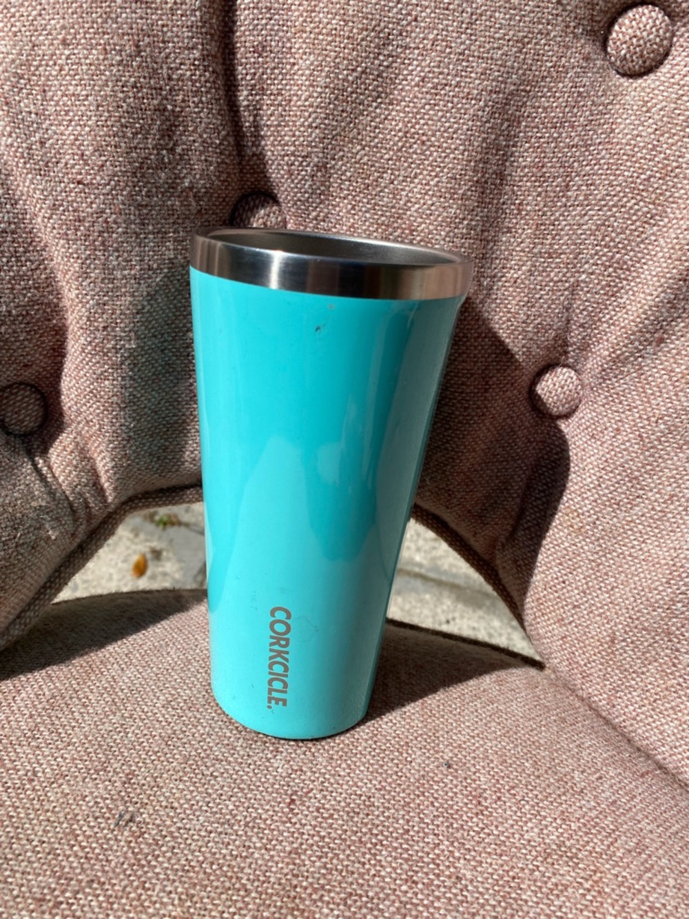 Corkcicle Aqua Blue Insulated Travel Tumbler 24oz